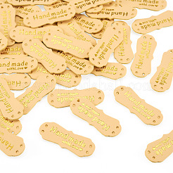 40Pcs PU Leather Craft Label Tags&nbsp;DIY-TADJ0001-22H