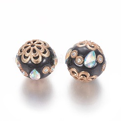 Handmade Indonesia Rhinestone Beads&nbsp;IPDL-E012-18H