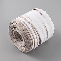 フラットコットンブックヘッドバンド  ニットストリップとスプール付き  装丁装飾用  ダークカーキ  13x1mm  約109.36ヤード（100m）/ロール&nbsp;OCOR-WH0067-52C