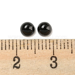 天然ブラックオニキス（染色・加熱）カボション  半円  4x2~2.5mm&nbsp;G-H309-03-47