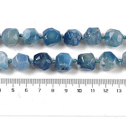 Natural Blue Cherry Blossom Agate Beads Strands&nbsp;G-NH0010-J02-01B