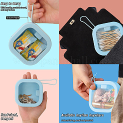 4Pcs 4 Colors Multifunctional Plastic Pocket-Sized Push Switch Organizers Case&nbsp;CON-SP0001-09