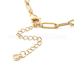 304 Stainless Steel Paperclip Chains Bracelet&nbsp;X-BJEW-JB06523-01
