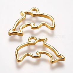 Alloy Open Back Bezel Pendants&nbsp;PALLOY-L203-05G