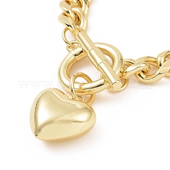 Rack Plating Brass Curb Chain Bracelets&nbsp;BJEW-C034-01G