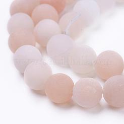 Natural Pink Aventurine Beads Strands&nbsp;G-F520-56-6mm