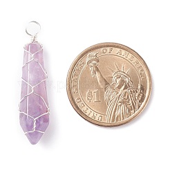 Natural Faceted Gemstone Pointed Pendants&nbsp;PALLOY-JF01296