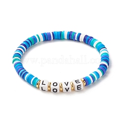 Polymer Clay Heishi Beads Bracelets Set&nbsp;BJEW-JB07242-02