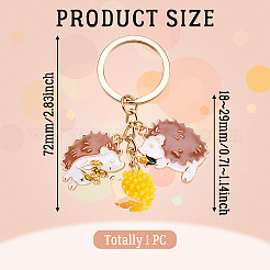 Alloy Enamel & Resin Keychain&nbsp;KEYC-TAC00016