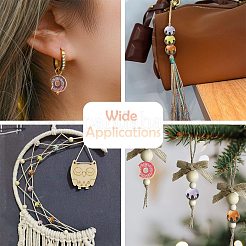 Printed Wooden Beads&nbsp;WOOD-CJ0002-56