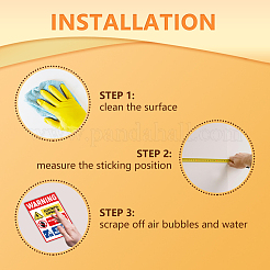 10 Sheets PVC Self-Adhesive Identification Cable Label Pasters&nbsp;STIC-WH0027-052