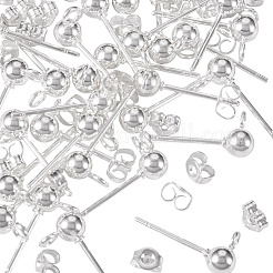 30Pcs 304 Stainless Steel Stud Earring Findings&nbsp;STAS-TADJ0001-02
