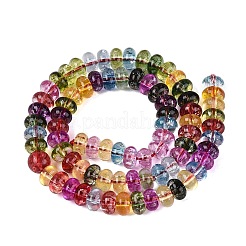 Crackle Transparent Glass Beads Strands&nbsp;GLAA-N074-02A-01