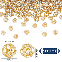 200Pcs Hollow Brass Spacer Beads&nbsp;KK-PH0005-83