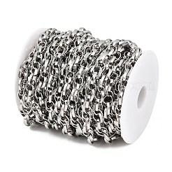 304ステンレスロープチェーン  溶接されていない  スプールで  ステンレス鋼色  13.5x10x2.5mm&nbsp;CHS-C022-01P