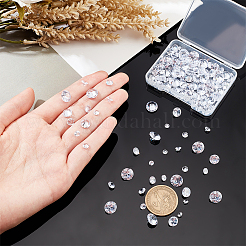 150Pcs 5 Style Cubic Zirconia Pointed Back Charms&nbsp;ZIRC-PH0001-35