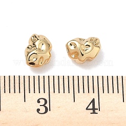 真鍮ビーズ  カドミウムフリー＆ニッケルフリー＆鉛フリー  ナゲット  18KGP本金メッキ  7x6x4.5mm  穴：1mm&nbsp;X-XGRQ1A489-323G