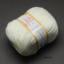 ベビー用毛糸  コットンで  シルクやカシミア  砂茶色  1mm  約50グラム/ロール  6のロール/箱&nbsp;YCOR-R028-YBB07