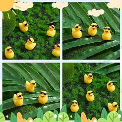 50Pcs Resin Ornaments Cute Little Yellow Duck Ornaments DIY Landscaping&nbsp;JX882A