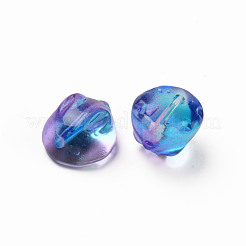 Two Tone Transparent Spray Painted Glass Beads&nbsp;GLAA-Q092-06-C06