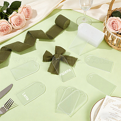 50Pcs Arch Plastic Table Place Cards&nbsp;FIND-WH0752-213