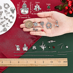DIY Christmas Drop Earring Making Kits&nbsp;DIY-SC0019-35