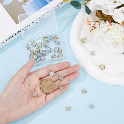 32Pcs 4 Style Cat Eye Pendants&nbsp;STAS-FH0002-01