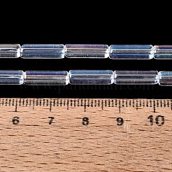 Electroplate Transparent Glass Beads Strands&nbsp;EGLA-Q132-02A-C03