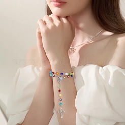DIY Rosary Bead Jewelry Making Finding Kits&nbsp;DIY-SC0031-64