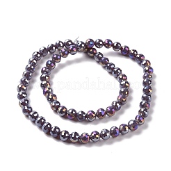 Electroplate Glass Beads Strands&nbsp;GLAA-E036-13C
