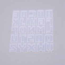 アルファベットのシリコンモールド  レジン型  UVレジン用  エポキシ樹脂工芸品作り  a～zの文字  115x103x5mm  インナーサイズ：17~19x4.5~17mm&nbsp;DIY-WH0181-47