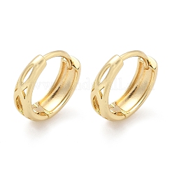 Hollow Brass Hoop Earrings&nbsp;EJEW-Z102-10G