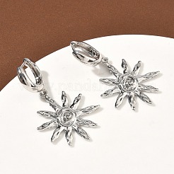 Sun Brass Hoop Earrings&nbsp;EJEW-C181-11P