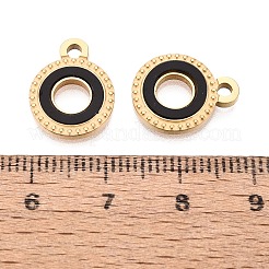 304 Stainless Steel Enamel Pendants&nbsp;STAS-Q111-15G-02