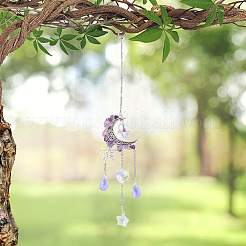 Moon & Star Alloy Hanging Ornaments&nbsp;HJEW-TADJ0024