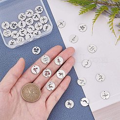 36Pcs 9 Style 304 Stainless Steel Links Connectors&nbsp;STAS-UN0027-50