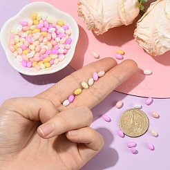 350Pcs 7 Colors Opaque Colours Luster Glass Seed Beads&nbsp;SEED-YW0003-23