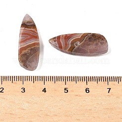 天然石瑪瑙ペンダント  ティアドロップチャーム  28~29x10x4~5.5mm  穴：1.2~1.6mm&nbsp;G-A244-07D-01