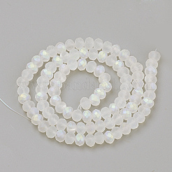 Electroplate Glass Beads Strands&nbsp;EGLA-S141-4mm-01E
