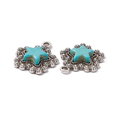 Synthetic Turquoise Pendants&nbsp;PALLOY-D013-16AS