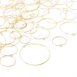56Pcs 7 Styles 316 Surgical Stainless Steel Hoop Earrings Findings&nbsp;STAS-TA0002-84