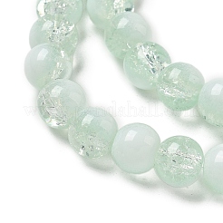 クラックガラスビーズ連売り  ロンデル  紺碧  8mm  穴：1mm  約108~111個/連  309.45''（786センチメートル）&nbsp;GLAA-U001-8mm-01