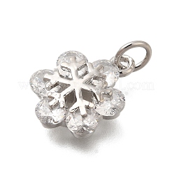 Rack Plating Brass Micro Pave Cubic Zirconia Pendants&nbsp;KK-I716-02P
