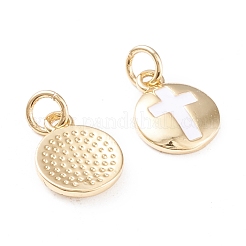 Brass Enamel Charms&nbsp;KK-F814-22G