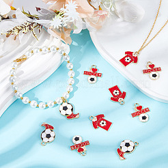 30Pcs 3 Style Alloy Enamel Pendants&nbsp;ENAM-SC0002-93