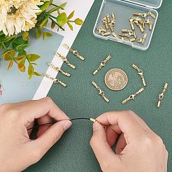 304ステンレススチール製ロブスタークロウ留め金20セット  コー​​ドが終了すると  ゴールドカラー  32mm&nbsp;STAS-UN0037-34