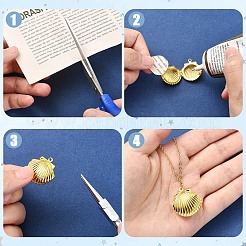 10Pcs 2 Colors Rack Plating Brass Locket Pendants&nbsp;KK-YW9D8D-01