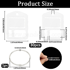 3 Bags Acrylic Thread Winding Boards&nbsp;AJEW-GF0011-67F