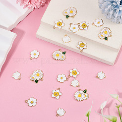 20Pcs 4 Styles Alloy and Enamel Pendants&nbsp;ENAM-TADJ0001-03