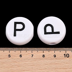 Opaque White Acrylic European Beads&nbsp;AC-CBA3BDD-01P